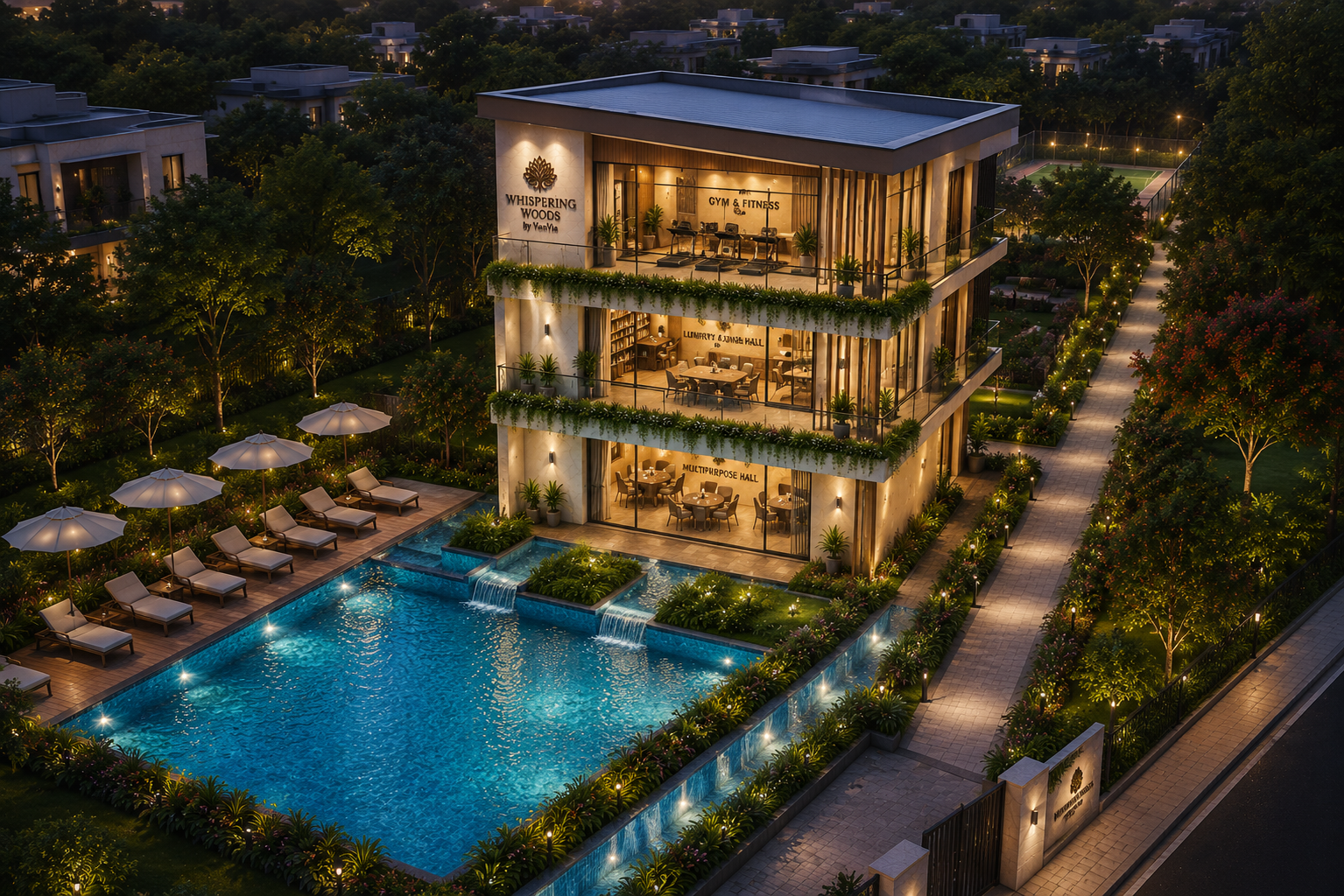 Signature villa with pool at Whispering Woods